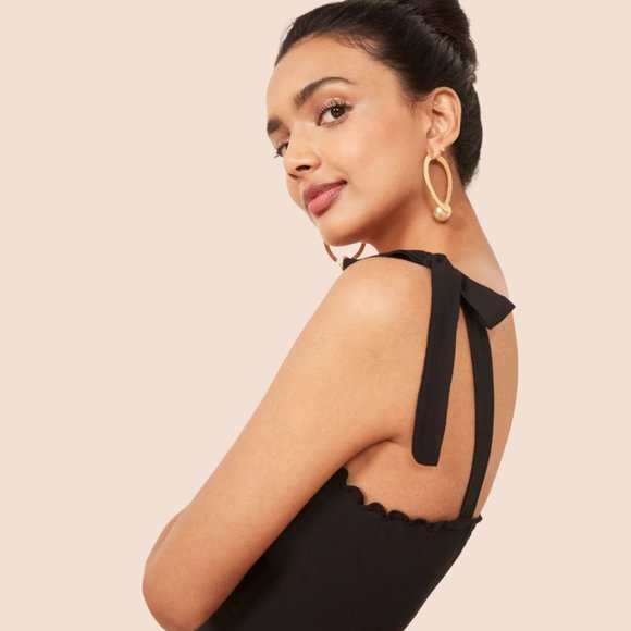 🩷SALE🩷Reformation Christine Dress in Black - Picture 5 of 12